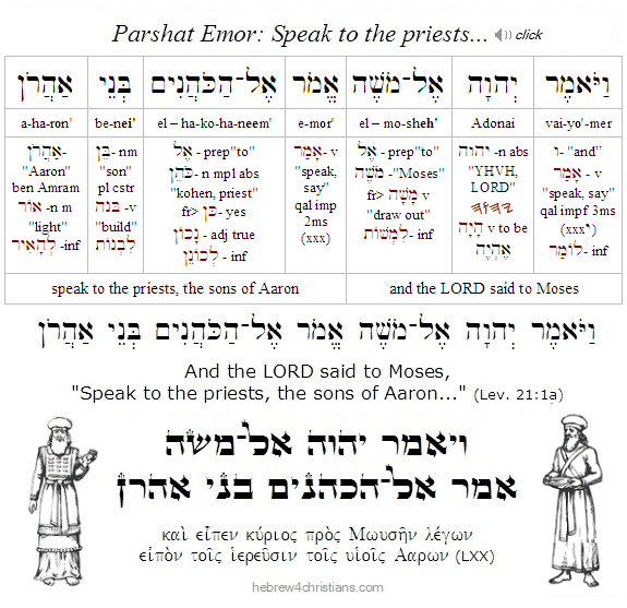 Lev. 21:1a Hebrew lesson